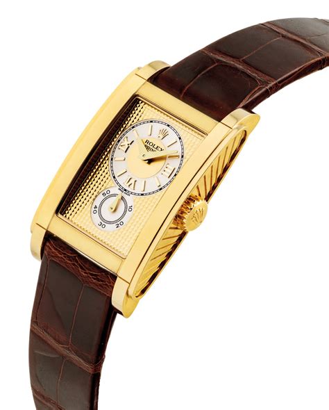 gold rectangular rolex prince|the original Rolex prince.